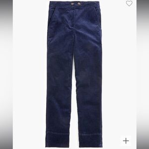 J. Crew Stovepipe Corduroy Pant in Navy
